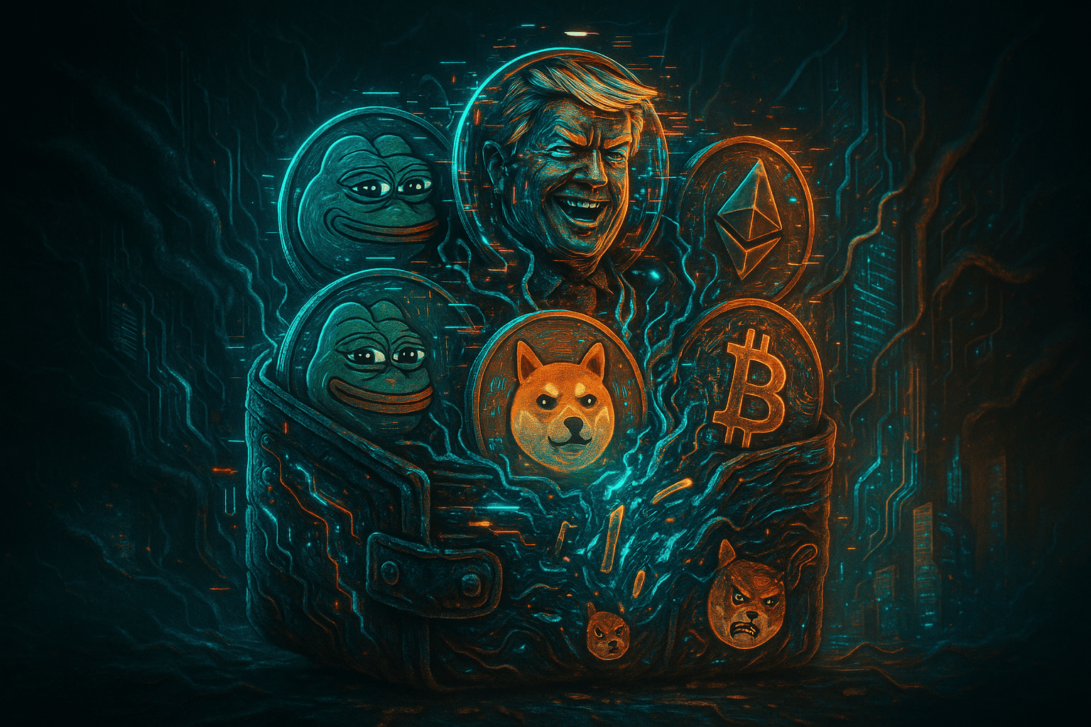 Descubra o caos absoluto na carteira de memecoins de Trump! A organização familiar não sabe do lançamento. O que será que está acontecendo?